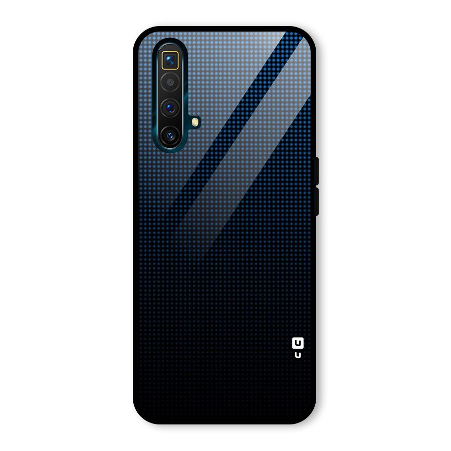 Blue Dots Shades Glass Back Case for Realme X3