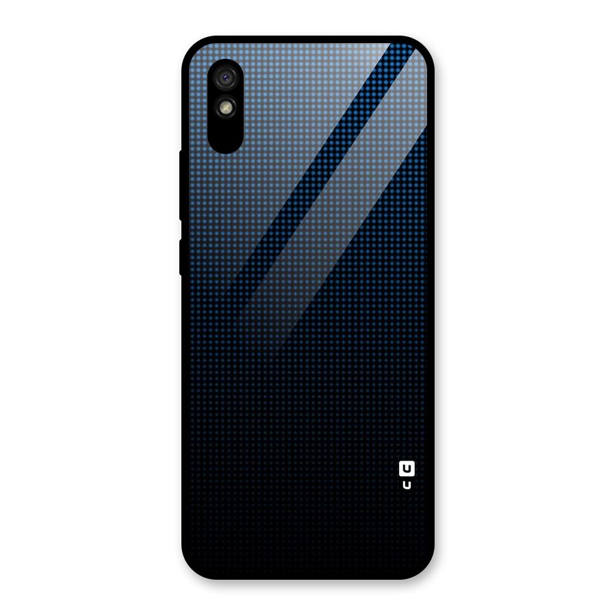 Blue Dots Shades Glass Back Case for Redmi 9A