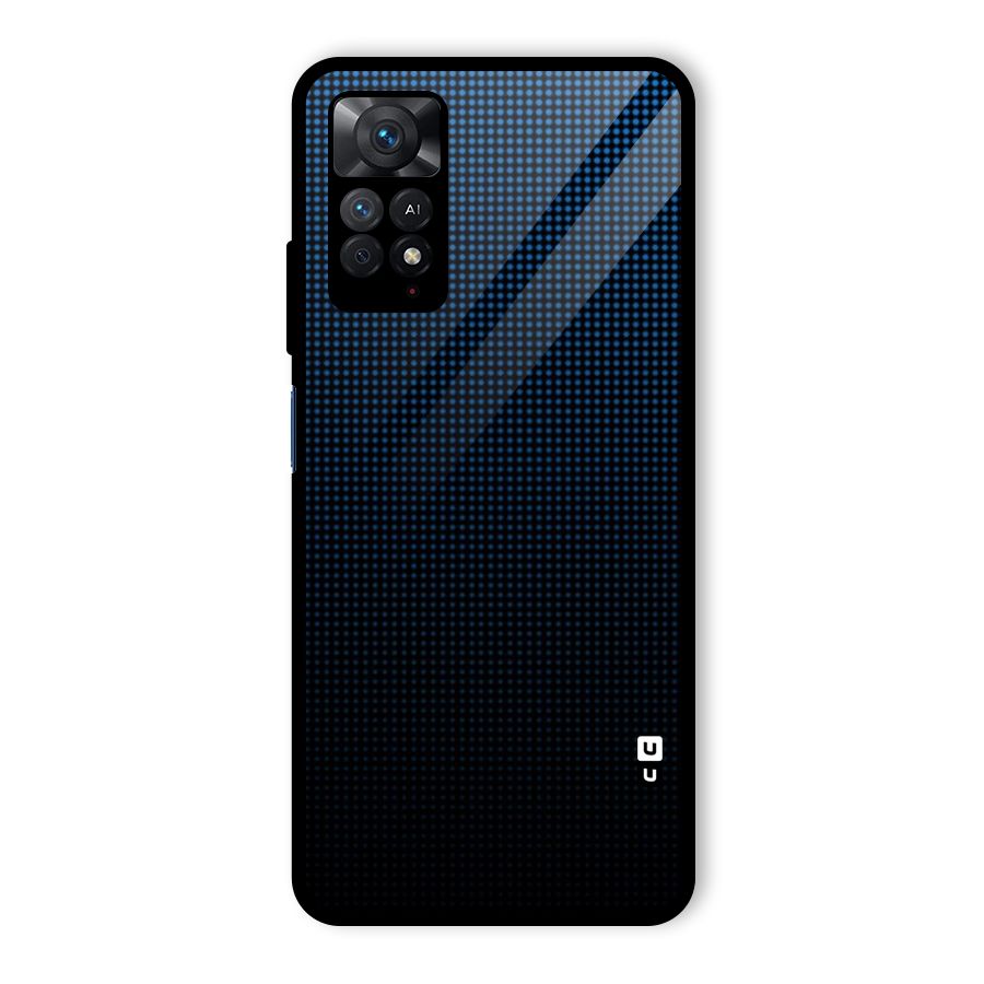 Blue Dots Shades Glass Back Case for Redmi Note 11 Pro