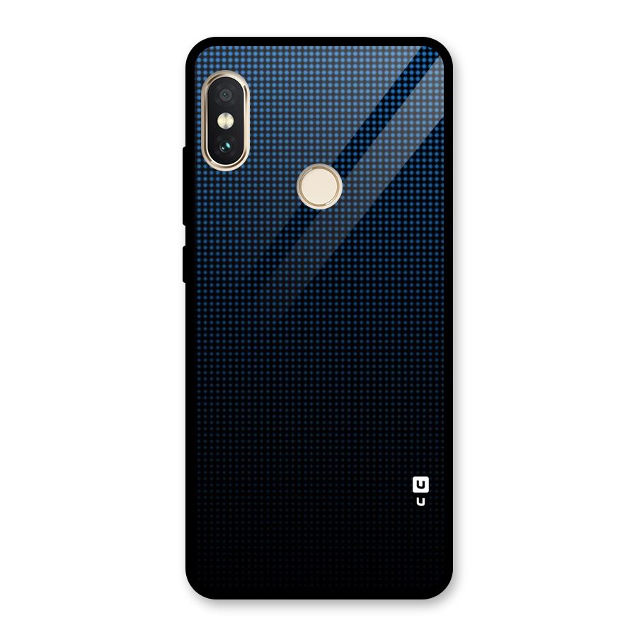 Blue Dots Shades Glass Back Case for Redmi Note 5 Pro