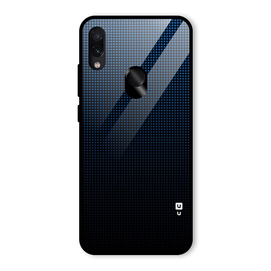 Blue Dots Shades Glass Back Case for Redmi Note 7 Pro