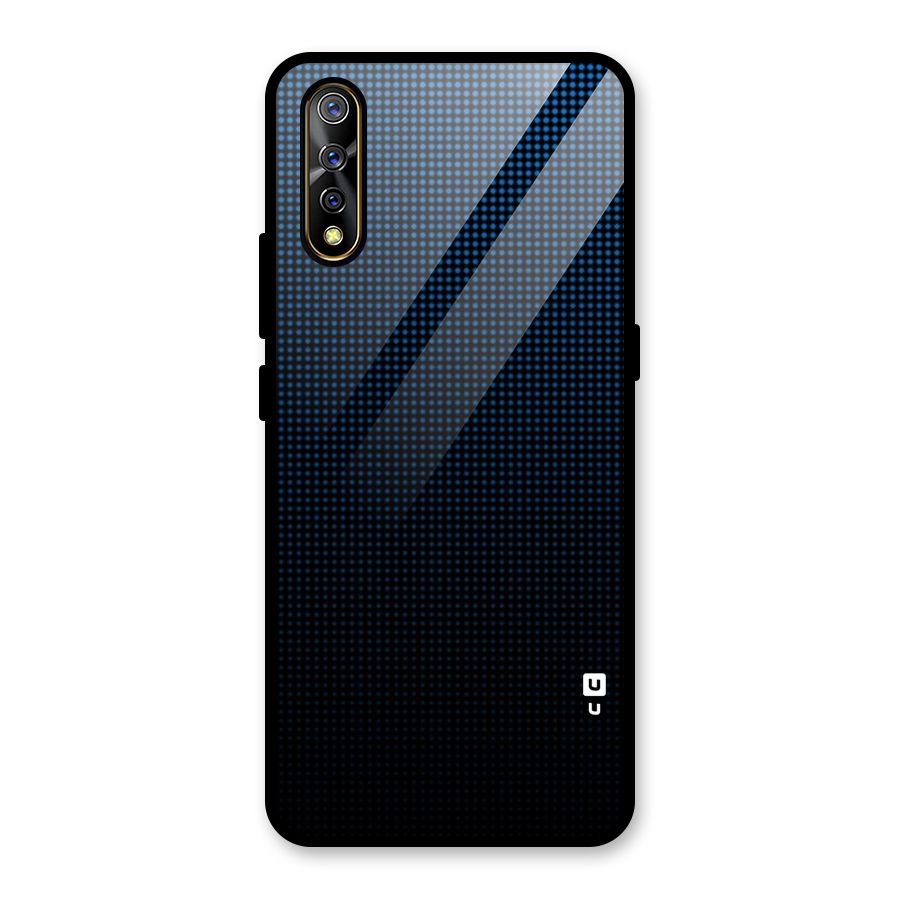 Blue Dots Shades Glass Back Case for Vivo S1