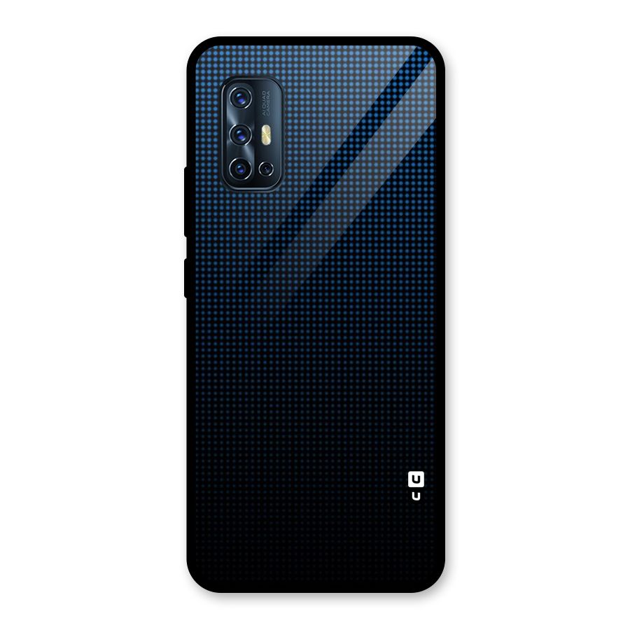 Blue Dots Shades Glass Back Case for Vivo V17