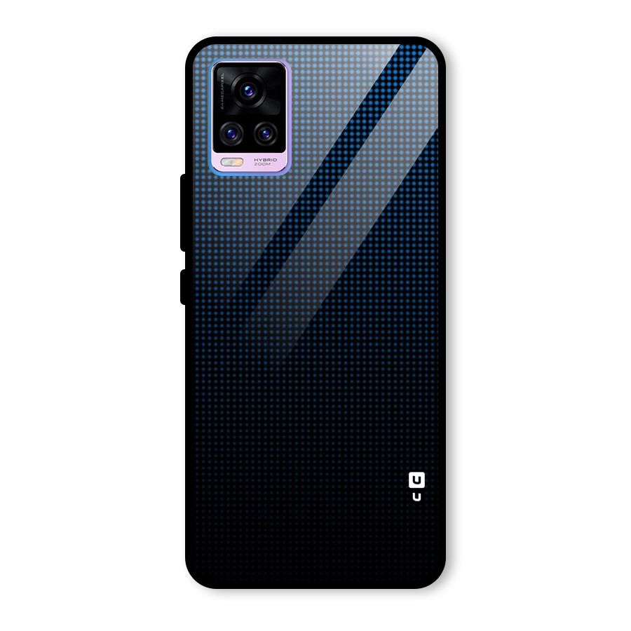 Blue Dots Shades Glass Back Case for Vivo V20 Pro