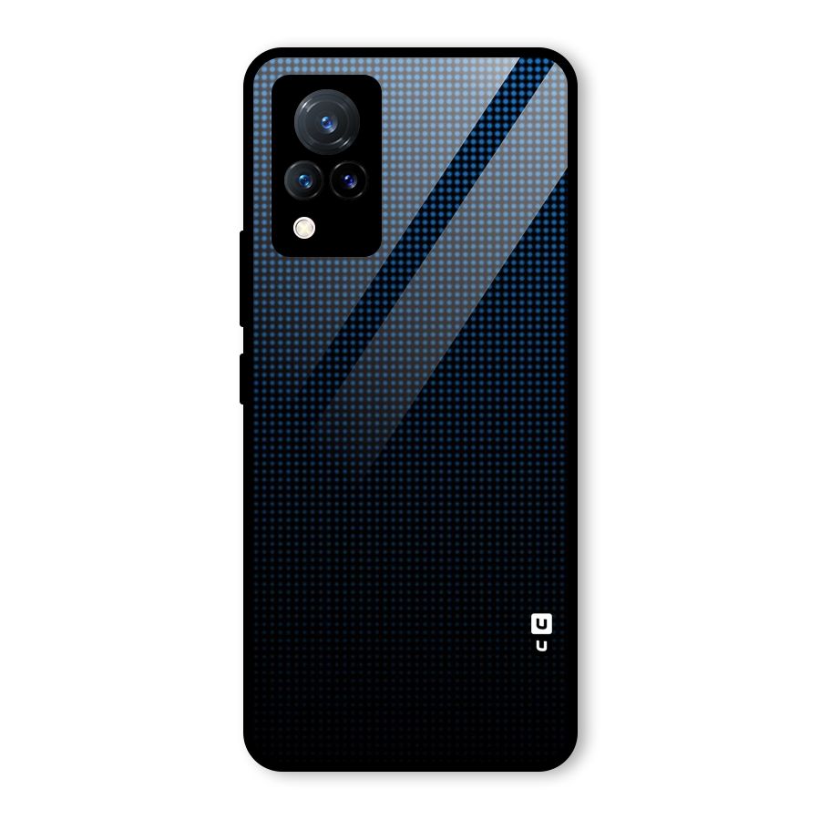 Blue Dots Shades Glass Back Case for Vivo V21 5G