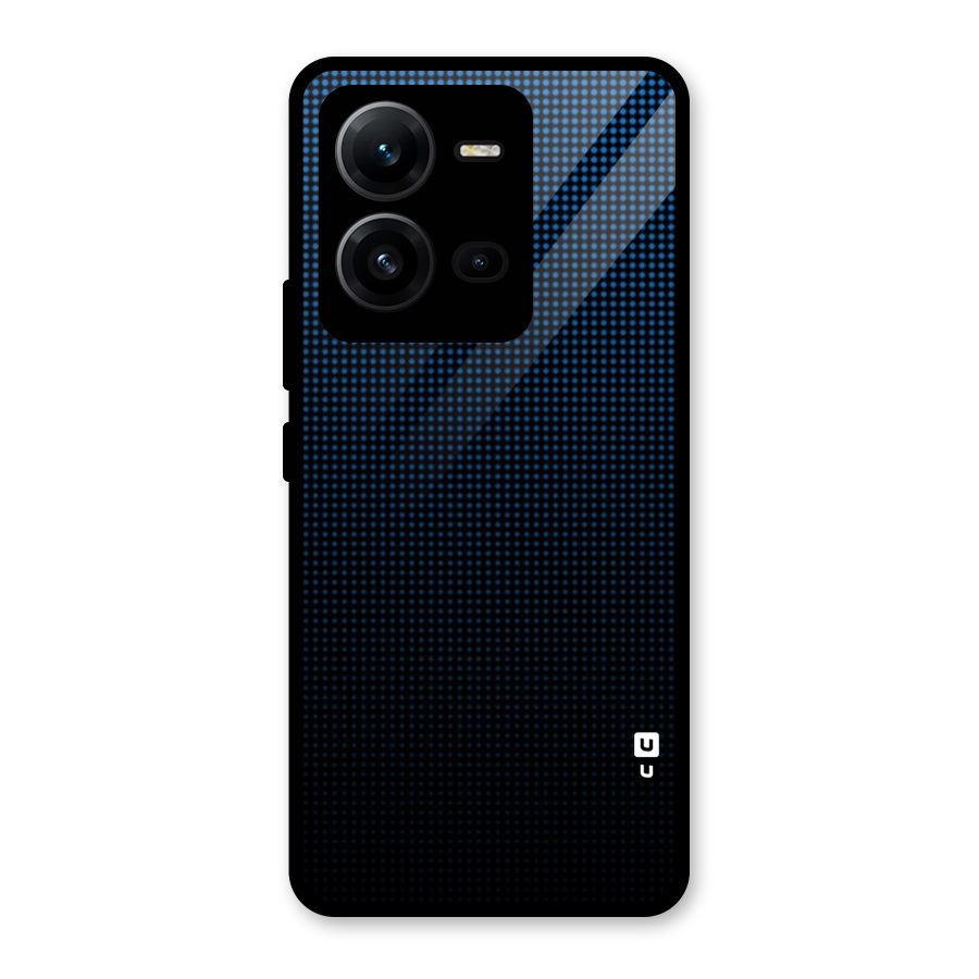Blue Dots Shades Glass Back Case for Vivo V25