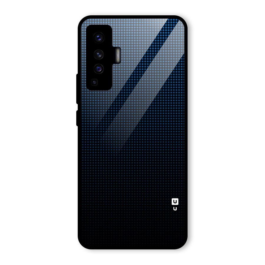 Blue Dots Shades Glass Back Case for Vivo X50