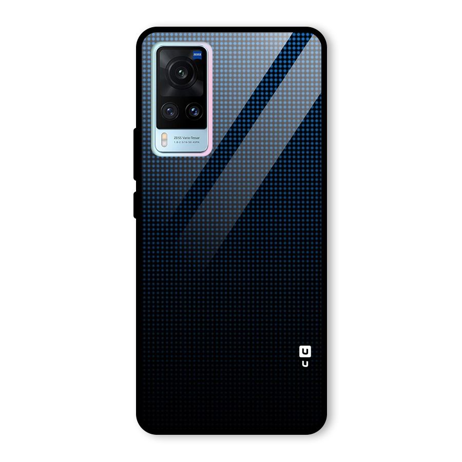 Blue Dots Shades Glass Back Case for Vivo X60