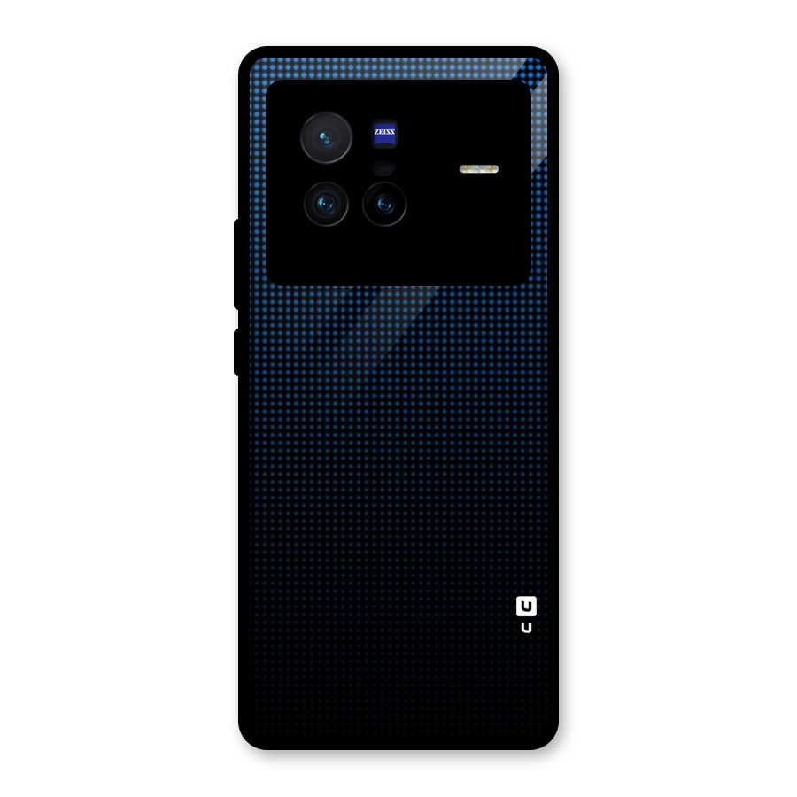 Blue Dots Shades Glass Back Case for Vivo X80