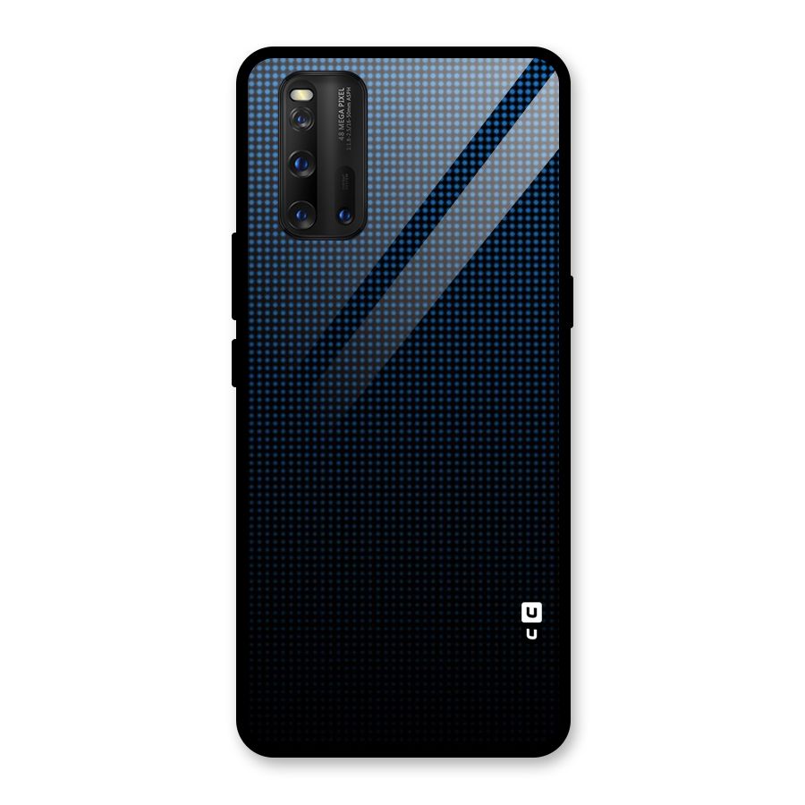 Blue Dots Shades Glass Back Case for Vivo iQOO 3