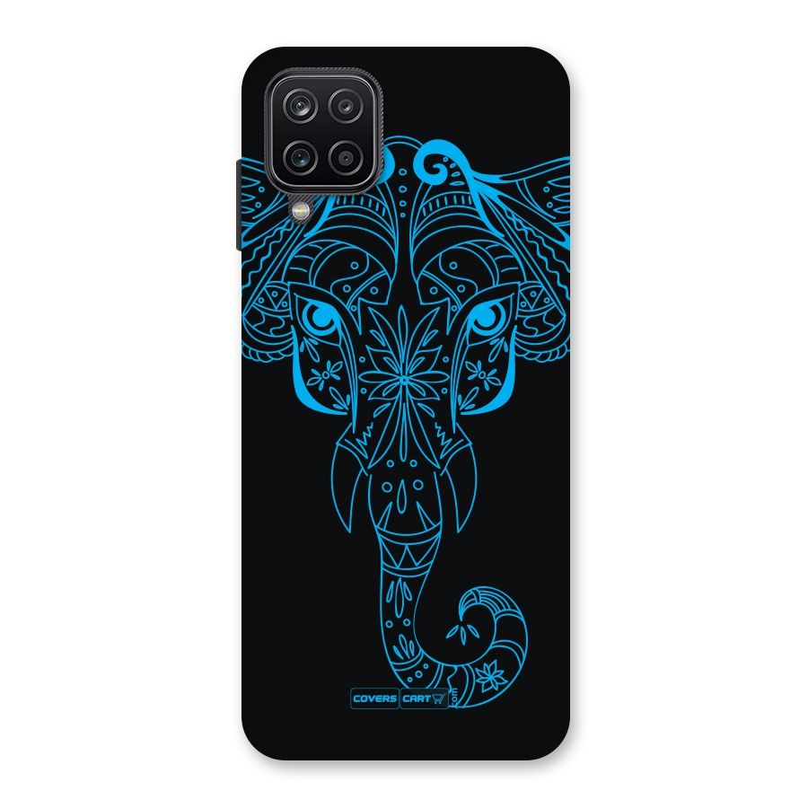 Blue Elephant Ethnic Back Case for Galaxy A12
