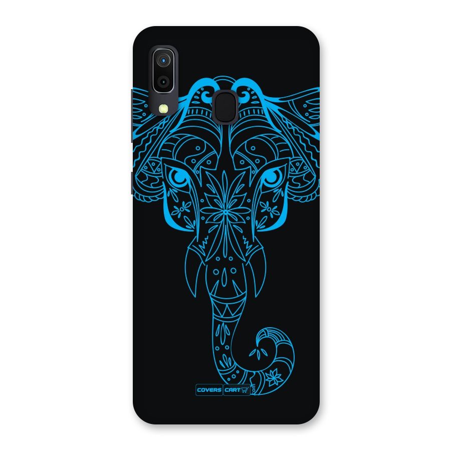 Blue Elephant Ethnic Back Case for Galaxy A30
