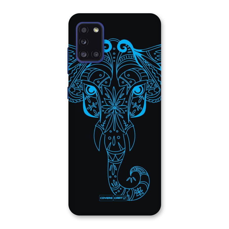 Blue Elephant Ethnic Back Case for Galaxy A31