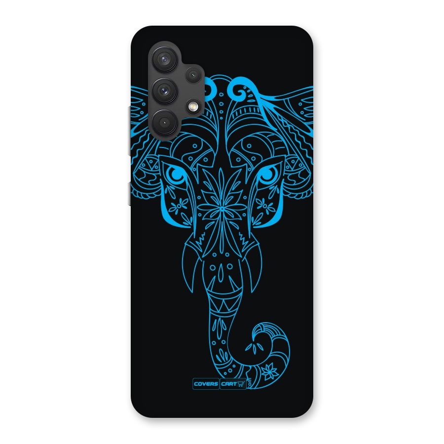Blue Elephant Ethnic Back Case for Galaxy A32