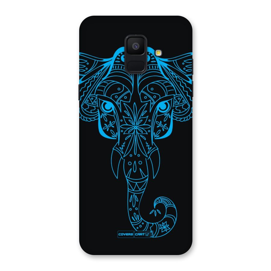 Blue Elephant Ethnic Back Case for Galaxy A6 (2018)