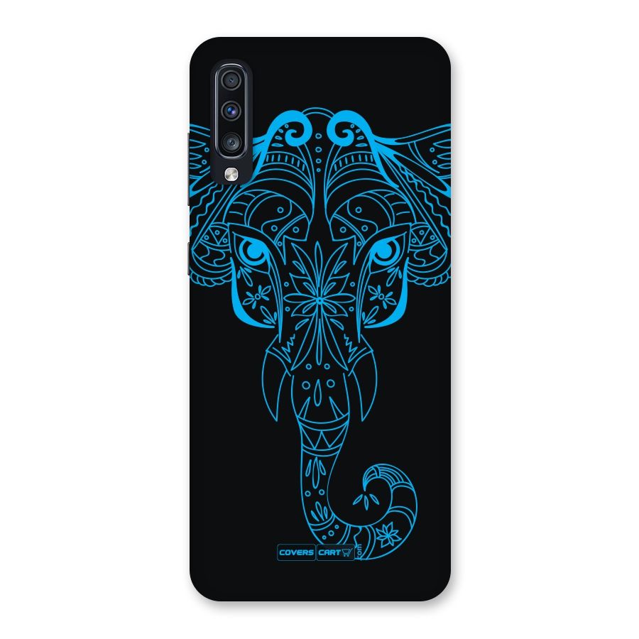 Blue Elephant Ethnic Back Case for Galaxy A70