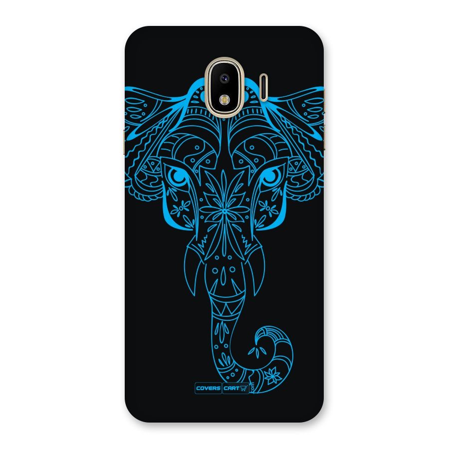 Blue Elephant Ethnic Back Case for Galaxy J4