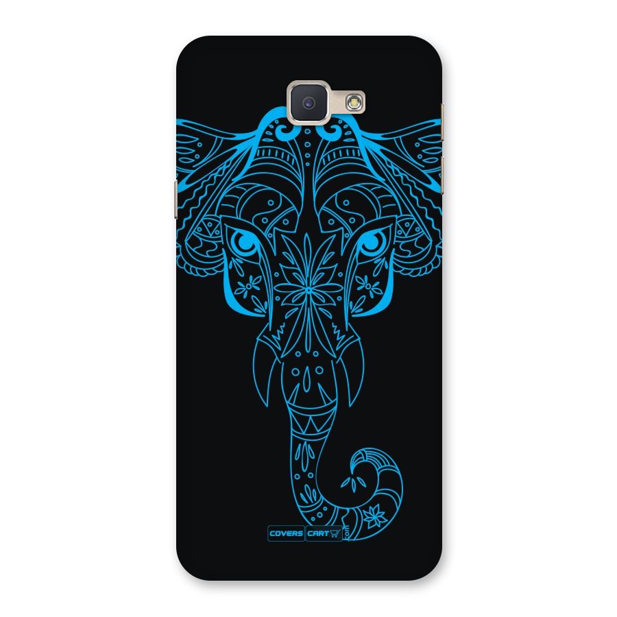 Blue Elephant Ethnic Back Case for Galaxy J5 Prime