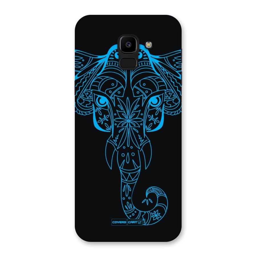 Blue Elephant Ethnic Back Case for Galaxy J6