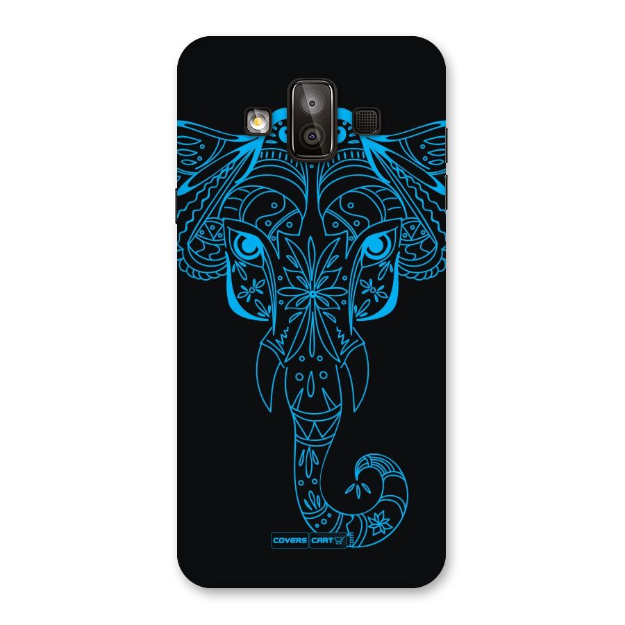 Blue Elephant Ethnic Back Case for Galaxy J7 Duo