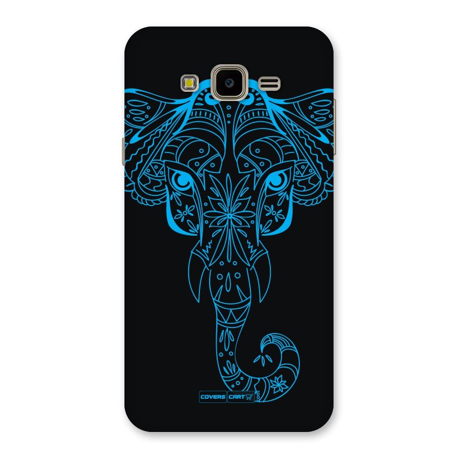 Blue Elephant Ethnic Back Case for Galaxy J7 Nxt