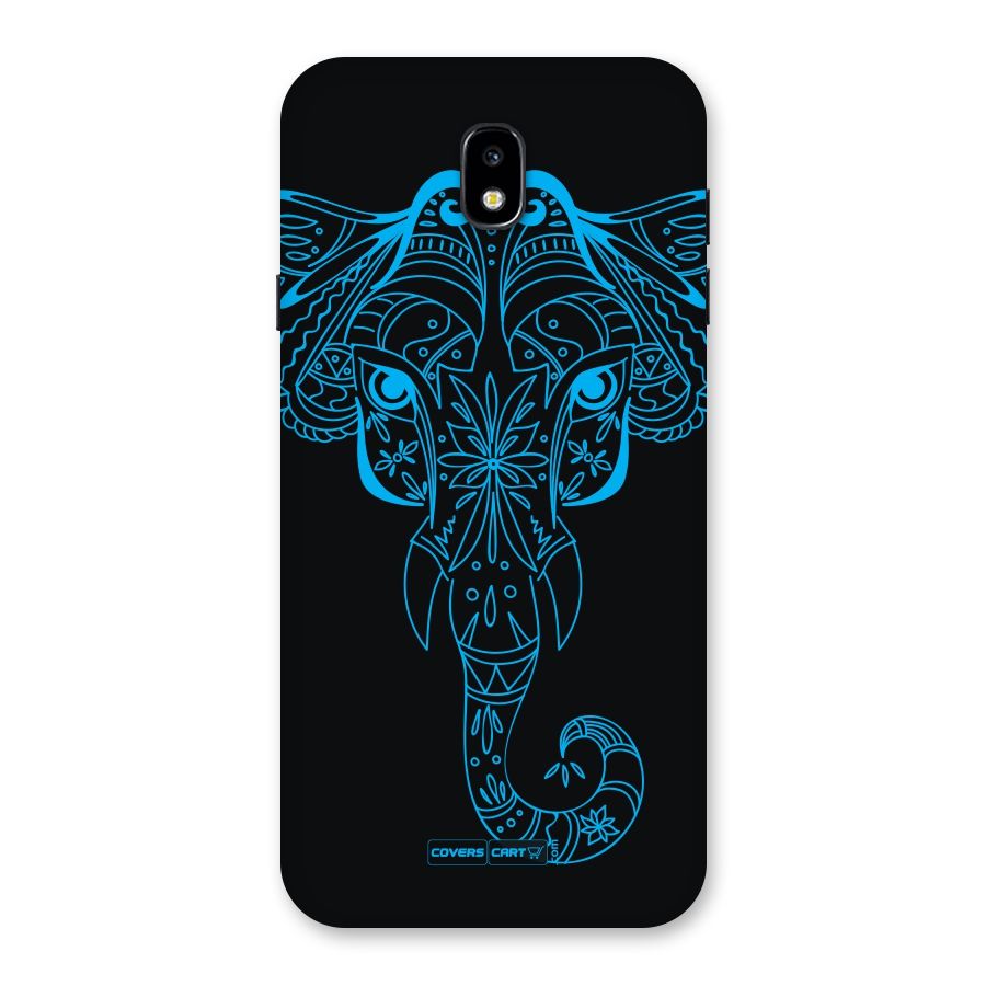 Blue Elephant Ethnic Back Case for Galaxy J7 Pro