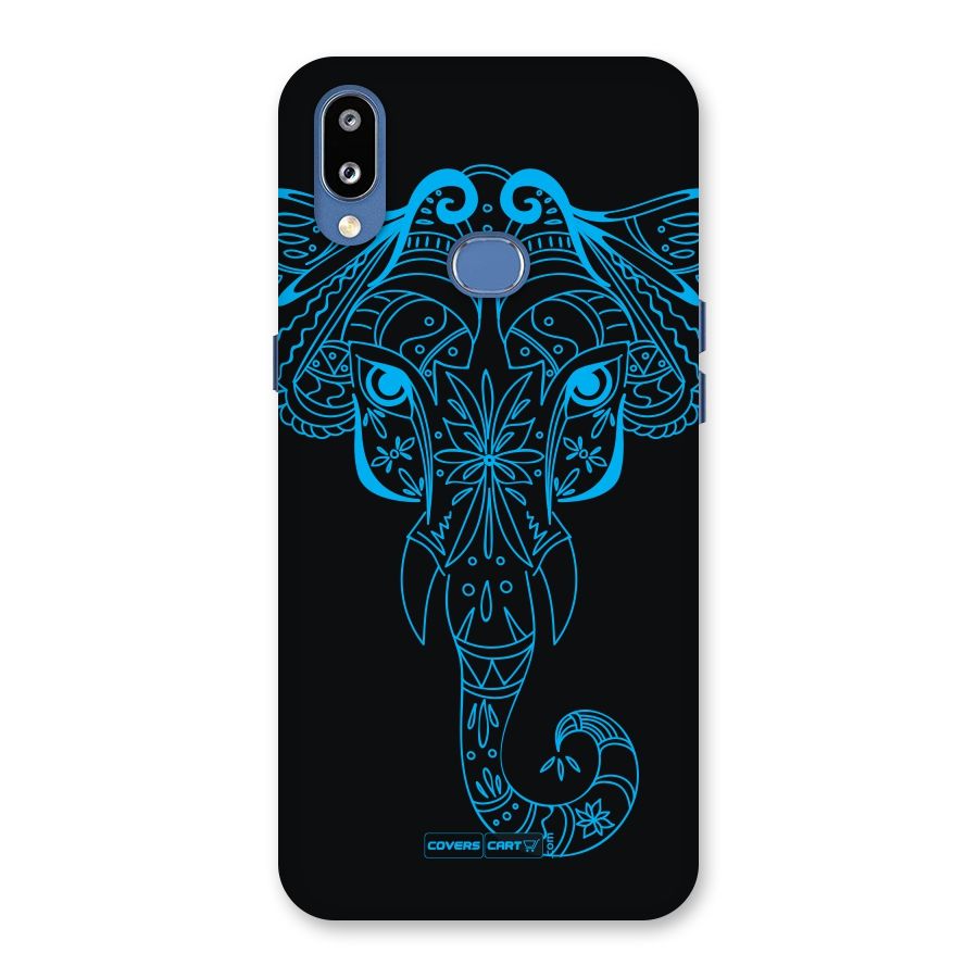 Blue Elephant Ethnic Back Case for Galaxy M01s