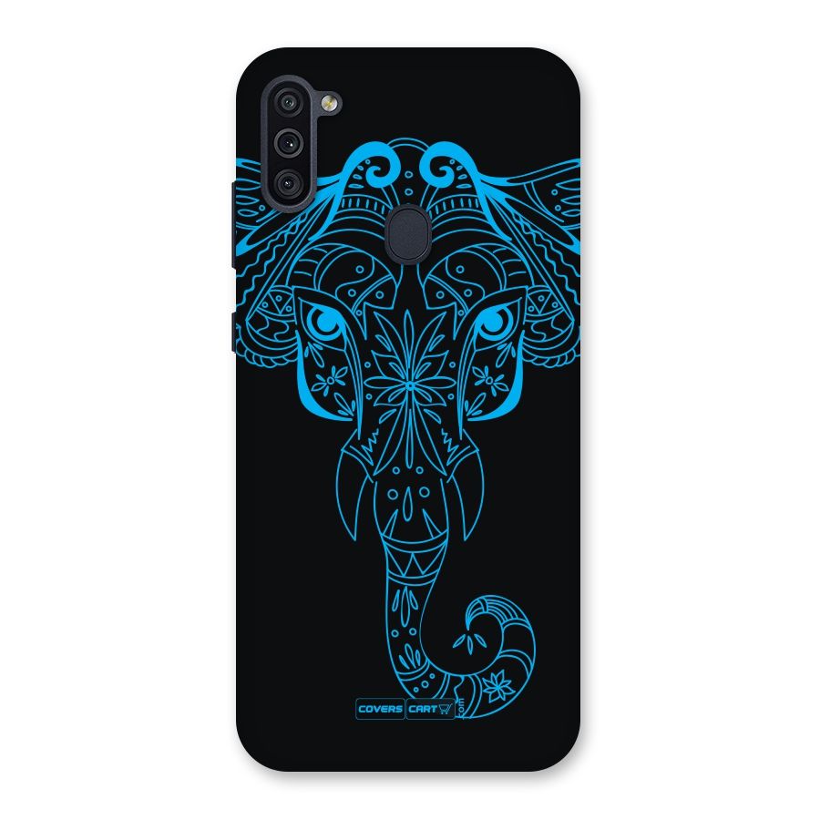 Blue Elephant Ethnic Back Case for Galaxy M11