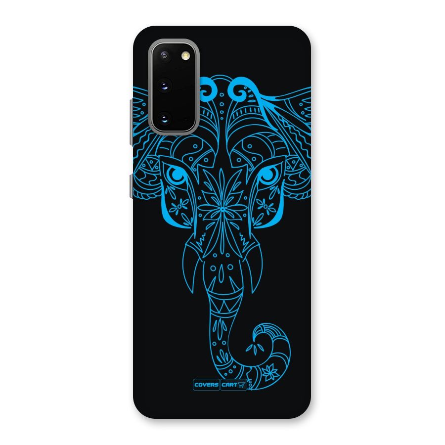 Blue Elephant Ethnic Back Case for Galaxy S20