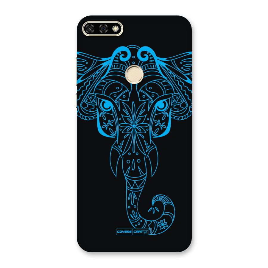 Blue Elephant Ethnic Back Case for Honor 7A
