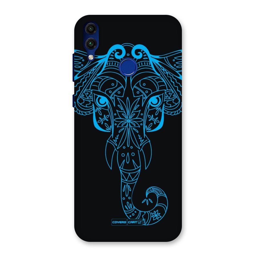 Blue Elephant Ethnic Back Case for Honor 8C