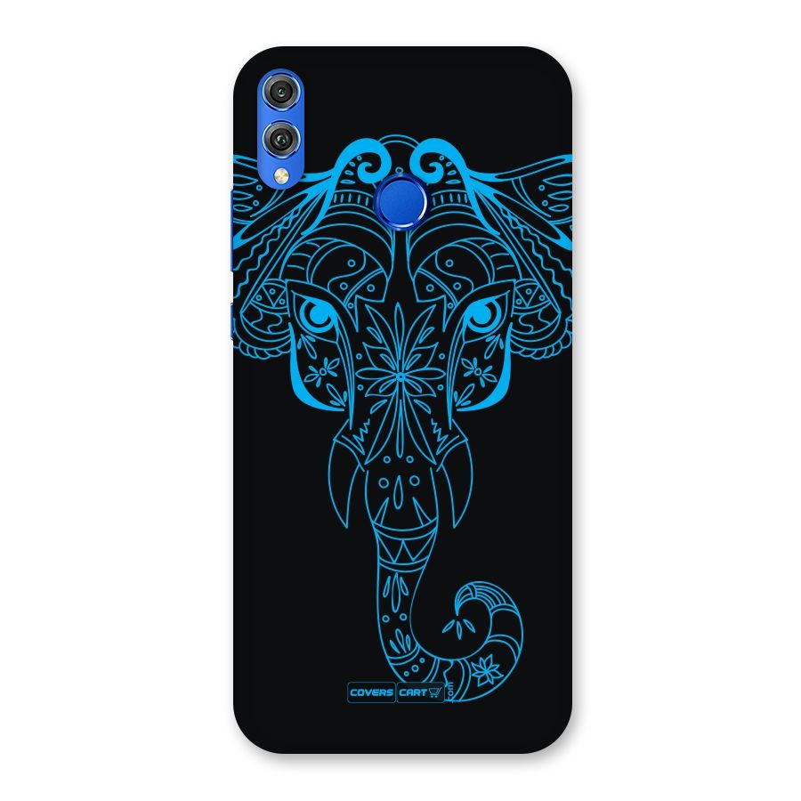 Blue Elephant Ethnic Back Case for Honor 8X