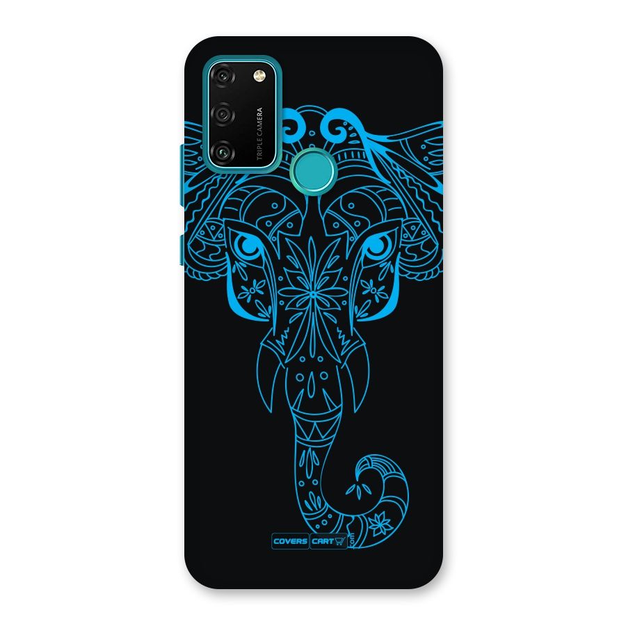 Blue Elephant Ethnic Back Case for Honor 9A
