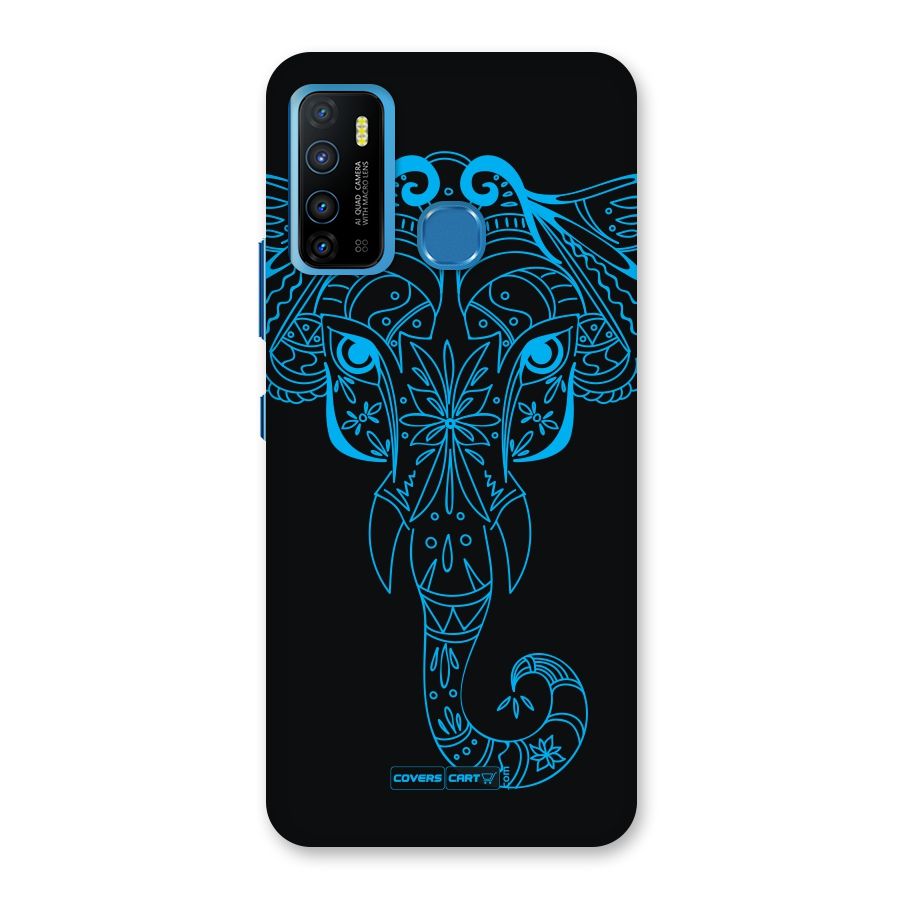 Blue Elephant Ethnic Back Case for Infinix Hot 9