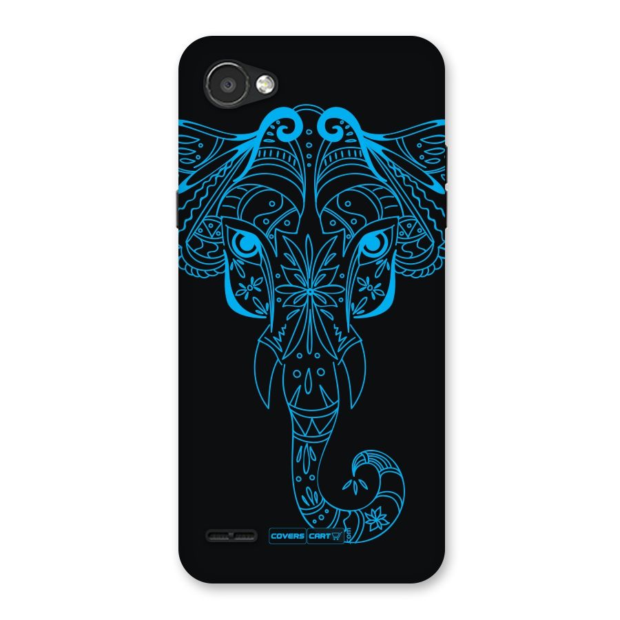 Blue Elephant Ethnic Back Case for LG Q6