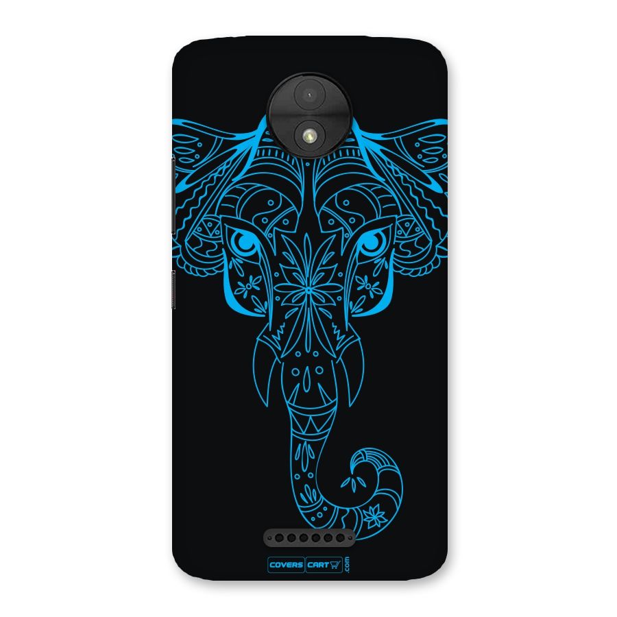 Blue Elephant Ethnic Back Case for Moto C