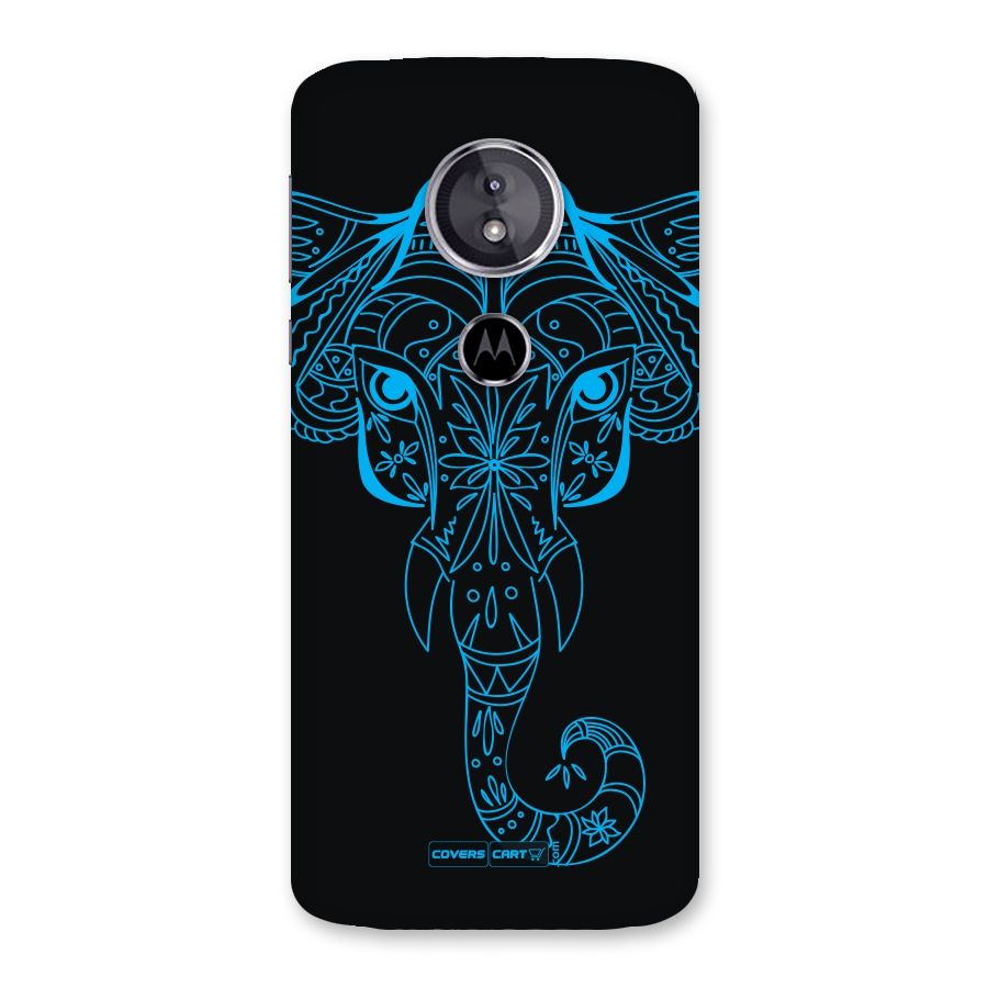 Blue Elephant Ethnic Back Case for Moto E5