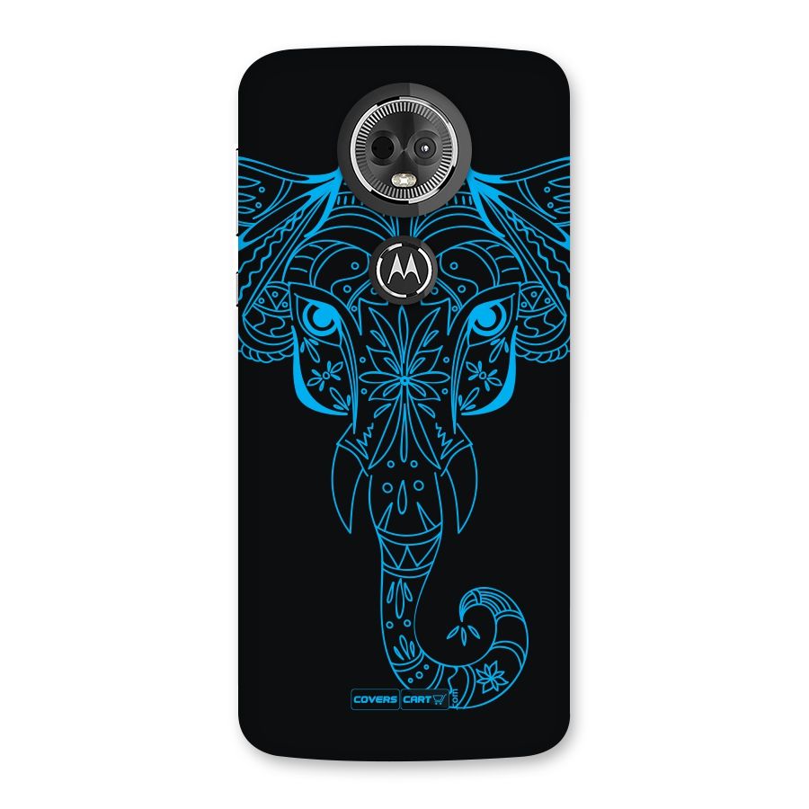 Blue Elephant Ethnic Back Case for Moto E5 Plus