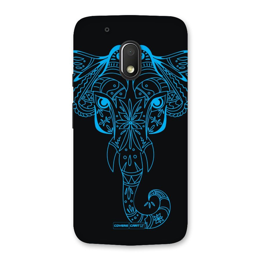 Blue Elephant Ethnic Back Case for Moto G4 Play