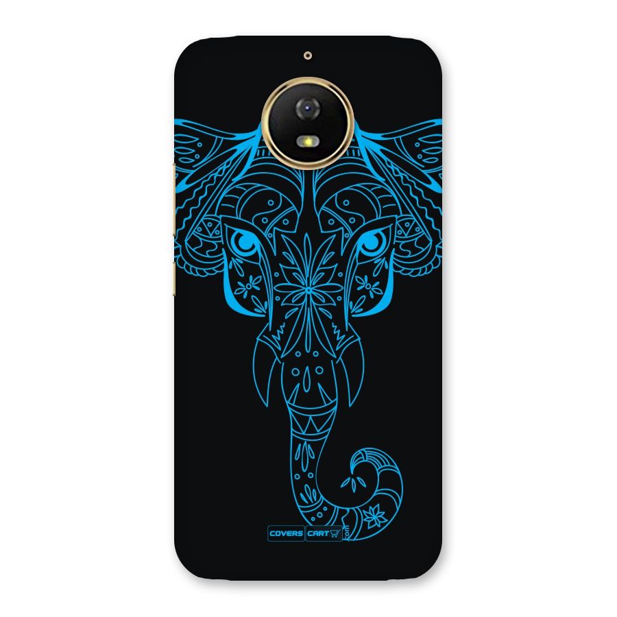 Blue Elephant Ethnic Back Case for Moto G5s