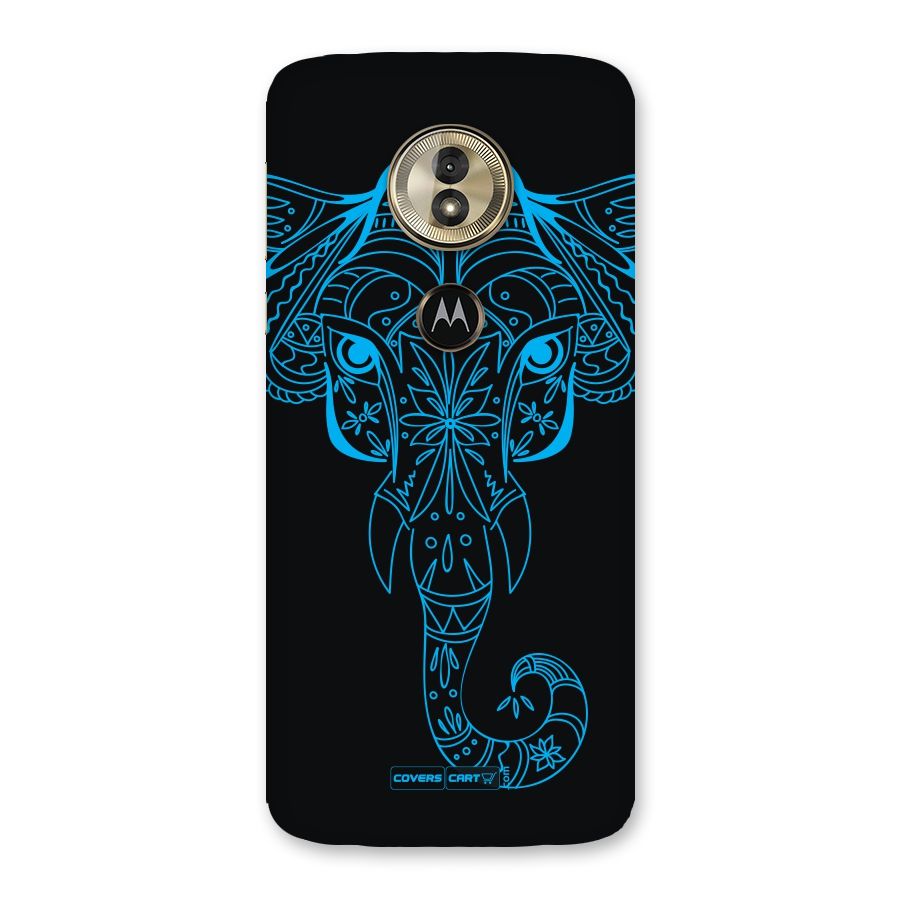 Blue Elephant Ethnic Back Case for Moto G6 Play