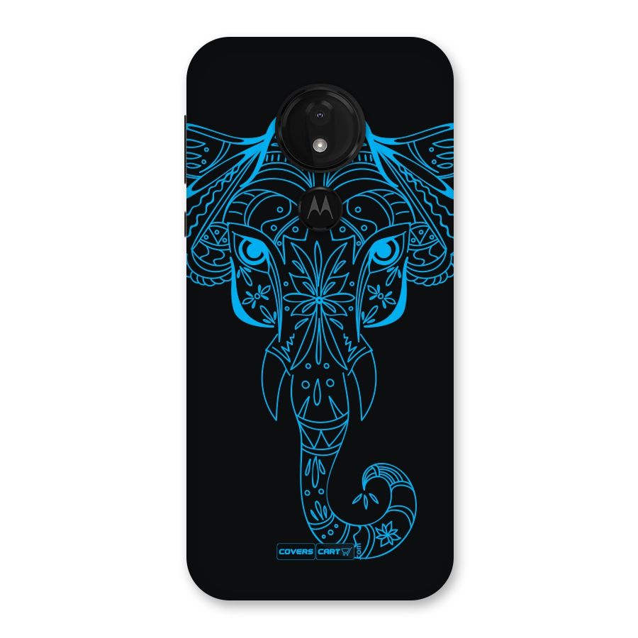 Blue Elephant Ethnic Back Case for Moto G7 Power