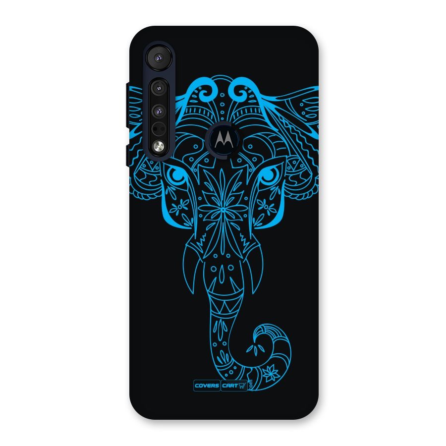 Blue Elephant Ethnic Back Case for Motorola One Macro