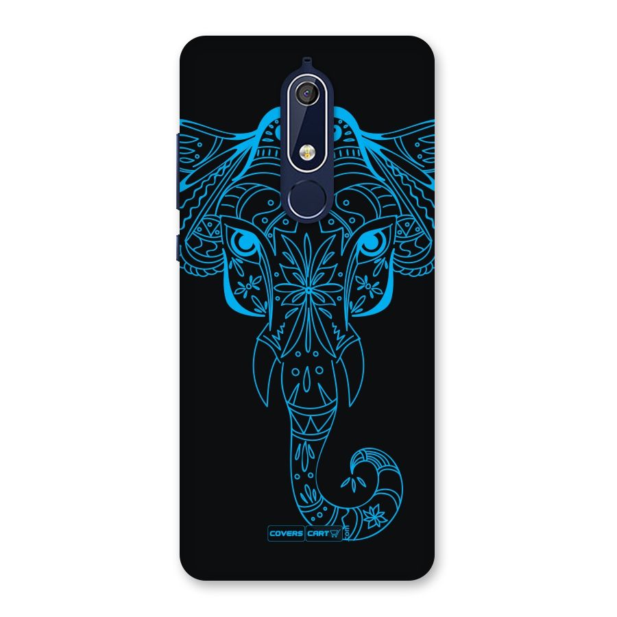 Blue Elephant Ethnic Back Case for Nokia 5.1