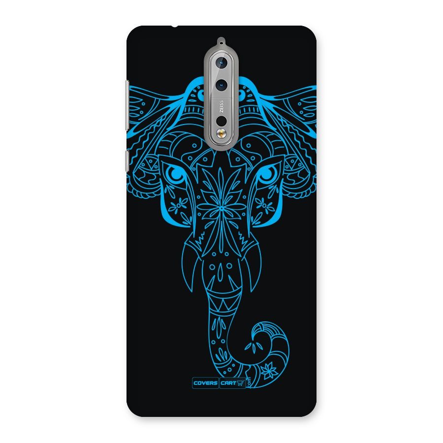 Blue Elephant Ethnic Back Case for Nokia 8