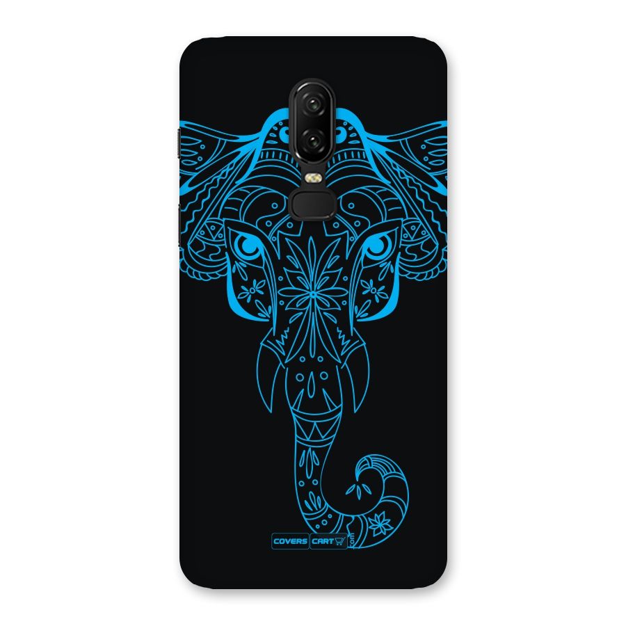 Blue Elephant Ethnic Back Case for OnePlus 6
