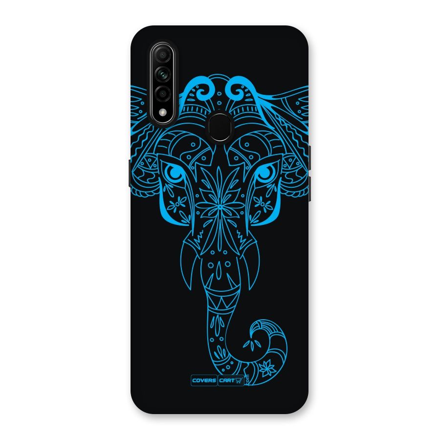 Blue Elephant Ethnic Back Case for Oppo A31