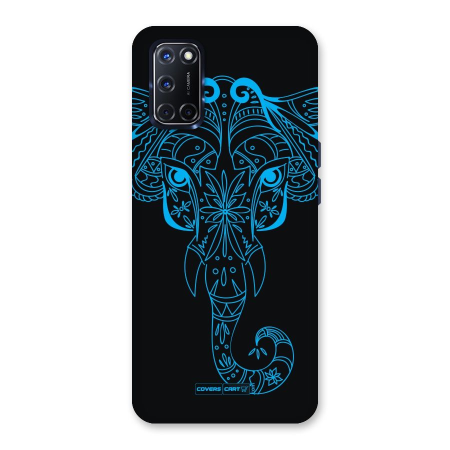 Blue Elephant Ethnic Back Case for Oppo A52