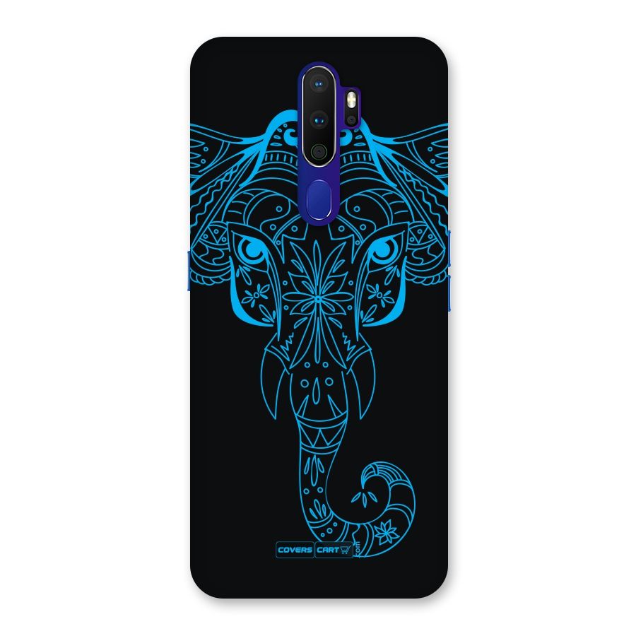 Blue Elephant Ethnic Back Case for Oppo A9 (2020)