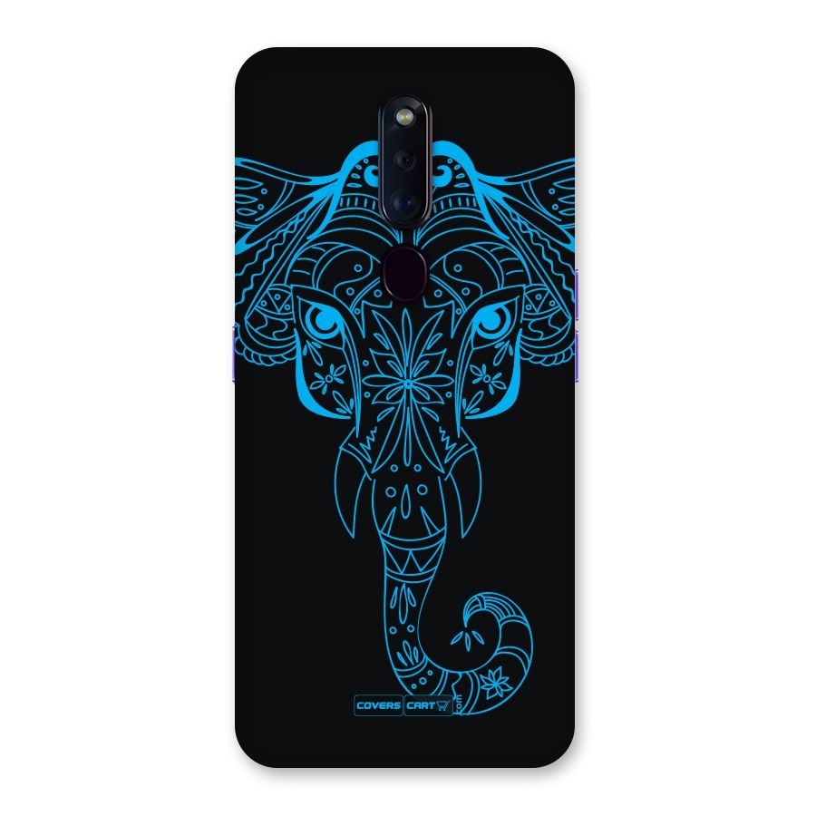 Blue Elephant Ethnic Back Case for Oppo F11 Pro